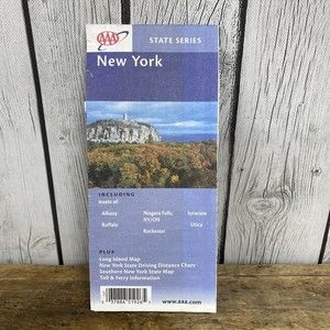AAA New York State Series Map 2003 / 2004 Travel Vacation